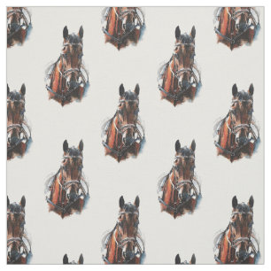 trotting horse painting. Customise me. Fabric