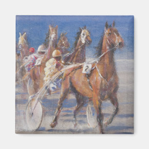 Trotting races Lancieux Brittany 2014 Magnet