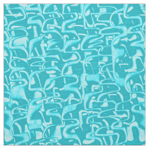 Trouble Retro Psychedelic Abstract Fabric