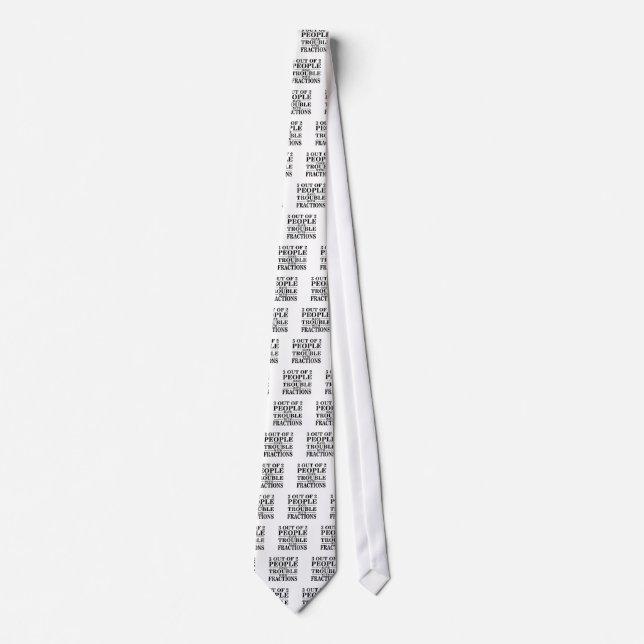 Trouble With Fractions Tie (Front)