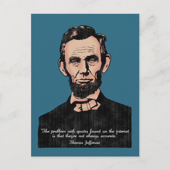 Trouble With Quotes Postcard (Front)