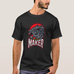 Troublemaker Attitude Rebel Wolf  2 T-Shirt