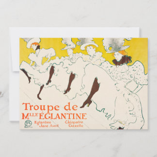 Troupe de Mademoiselle Eglantine, Toulouse Lautrec Invitation