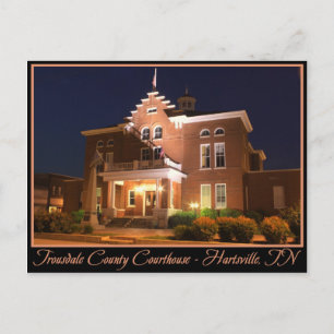 Trousdale County Courthouse - Hartsville, TN Postcard