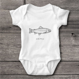 Trout baby bodysuit
