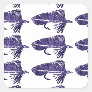 Trout, bass, and crappie three fish favourites     square sticker