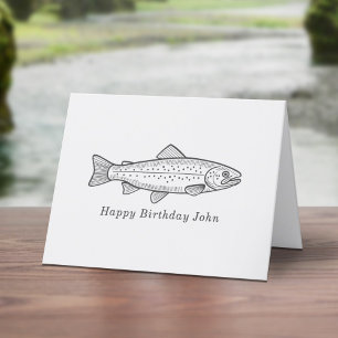 Trout Birthday Card