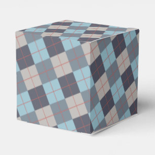 Trout Blue Grey Cotton Seed Orange Red Pattern Favour Box