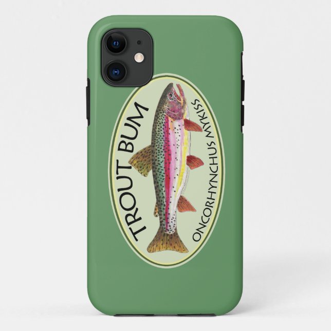 Trout Bum Fishing Case-Mate iPhone Case (Back)
