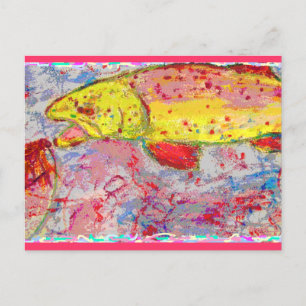 Trout Bum Postcard