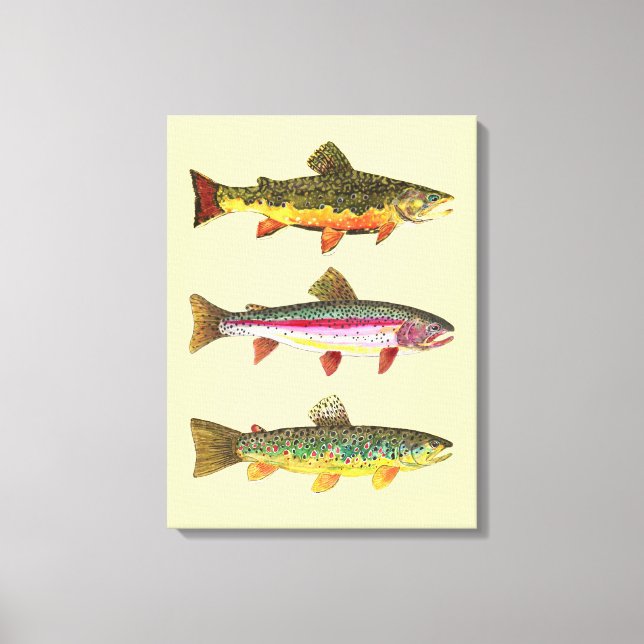 Trout Canvas Print (Front)