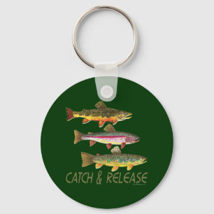 Trout Catch and Release Key Ring