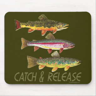 Trout Catch and Release Mouse Pad