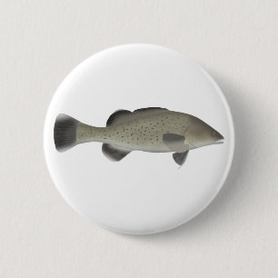Trout Cod 6 Cm Round Badge
