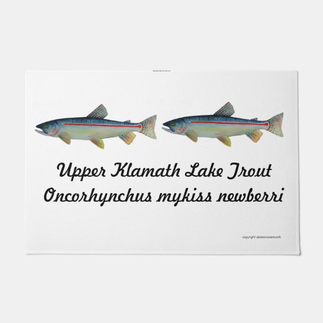 trout door mat (Front)
