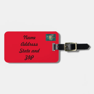 "Trout Fin" Trout Fly tiled wet fly      Luggage Tag