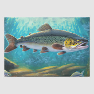 Trout Fish Fishing Tissue Paper