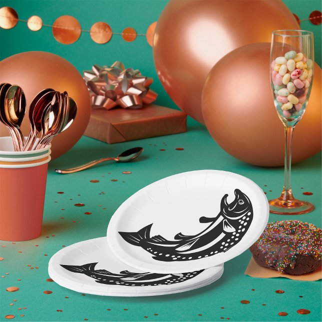 Trout Fish Paper Plate (Creator Uploaded)