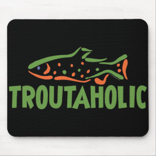 Trout Fisherman Fishing Mouse Pad