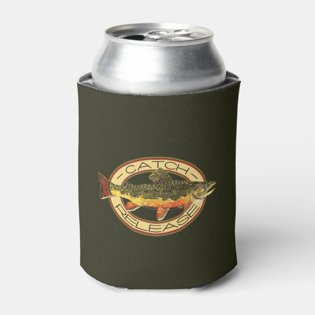 Trout Fisherman's Can Cooler (Can Front)
