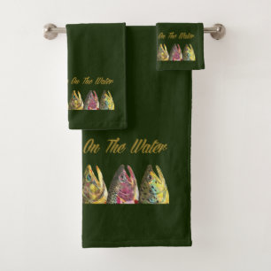 Trout Fishing Angler's Bath Towel Set