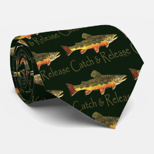 Trout Fishing Catch and Release Tie