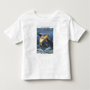 Trout Fishing Cross-Section 4 Toddler T-Shirt