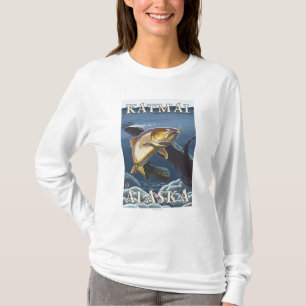 Trout Fishing Cross-Section - Katmai, Alaska T-Shirt