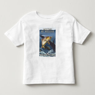 Trout Fishing Cross-Section - St. Helens, WA Toddler T-Shirt