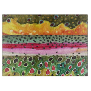 Trout Fishing Cutting Board
