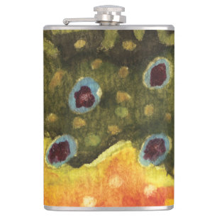 Trout Fishing Hip Flask