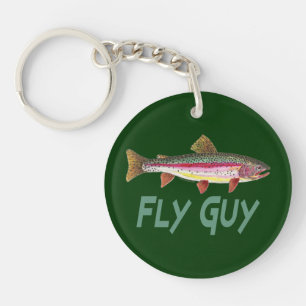 Trout Fishing Key Ring