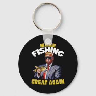 Trout Fishing Make Fishing Great Again Trump Won 2 Key Ring
