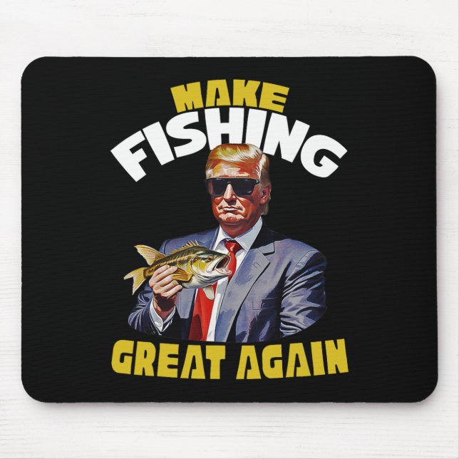 Trout Fishing Make Fishing Great Again Trump Won 2 Mouse Pad (Front)