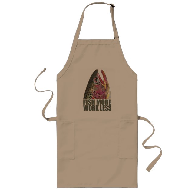 Trout Fishing More Long Apron (Front)