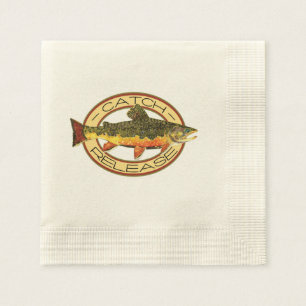Trout Fishing Napkin