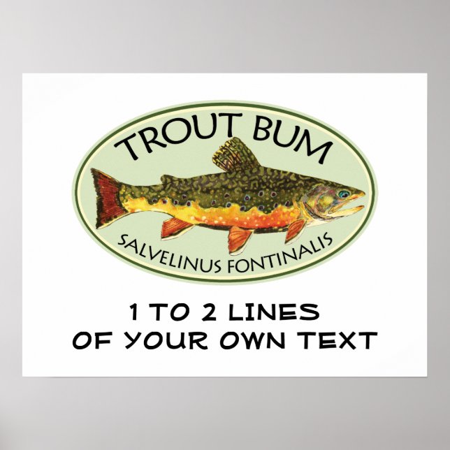 Trout Fishing Poster (Front)