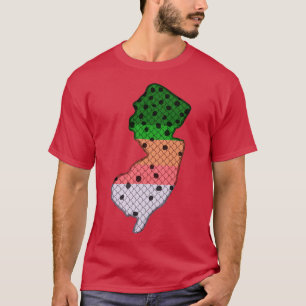 Trout Fishing Rainbow Trout Pattern New Jersey Sta T-Shirt