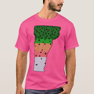 Trout Fishing Rainbow Trout Pattern Vermont State  T-Shirt