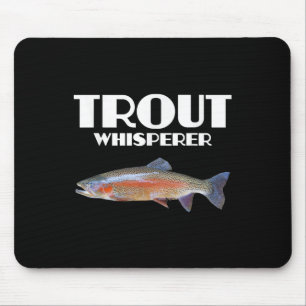 Trout Fishing Shirt - Steelhead Rainbow Trout Whis Mouse Pad