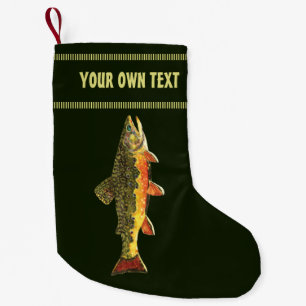 Trout Fishing Small Christmas Stocking
