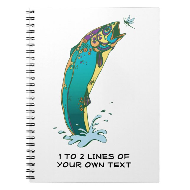 Trout Fishing Spiral Notebook (Front)
