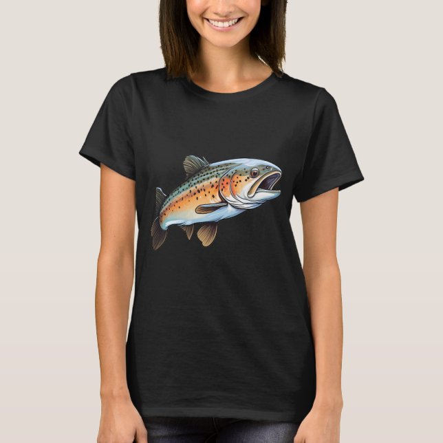 Trout fishing T-Shirt (Front)