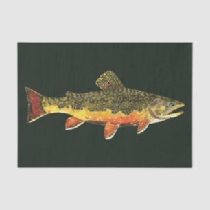 Trout Fishing Tissue Paper