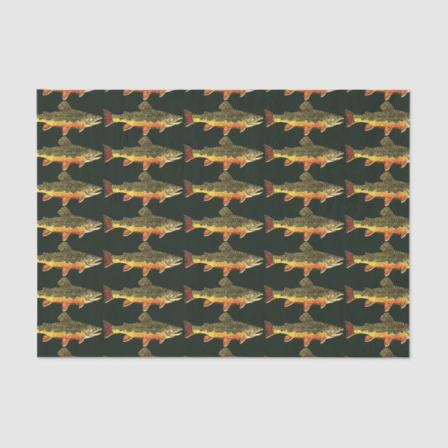 Trout Fishing Tissue Paper (Front)
