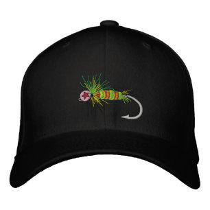Trout Fly Emboidered Cap