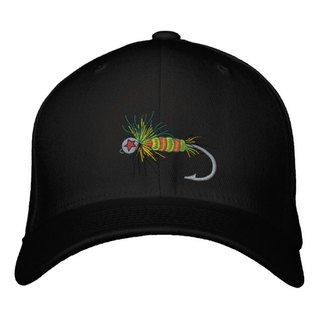 Trout Fly Emboidered Cap (Front)