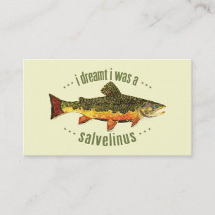 Trout Fly Fishing Business Card