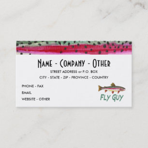 Trout Fly Fishing Business Card