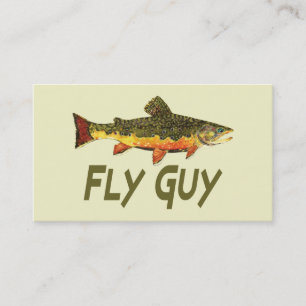 Trout Fly Fishing Business Card